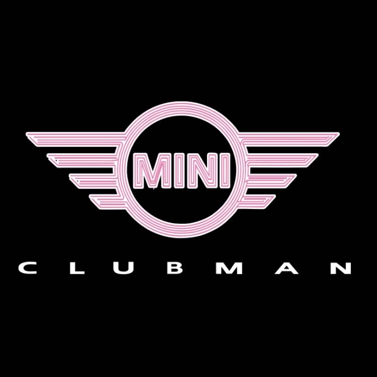 MINI CLUBMAN LOGO PROJECROTR LIGHTS Nr.149 (Menge 1 = 2 Logo Film / 2 Türleuchten)