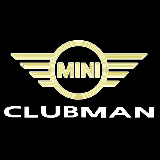 MINI CLUBMAN LOGO PROJECROTR LIGHTS Nr.135 (quantity  1 =  2 Logo Film /  2 door lights)