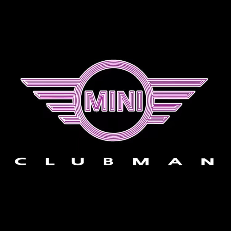 MINI CLUBMAN LOGO PROJECROTR LIGHTS Nr.143 (Menge 1 = 2 Logo Film / 2 Türleuchten)