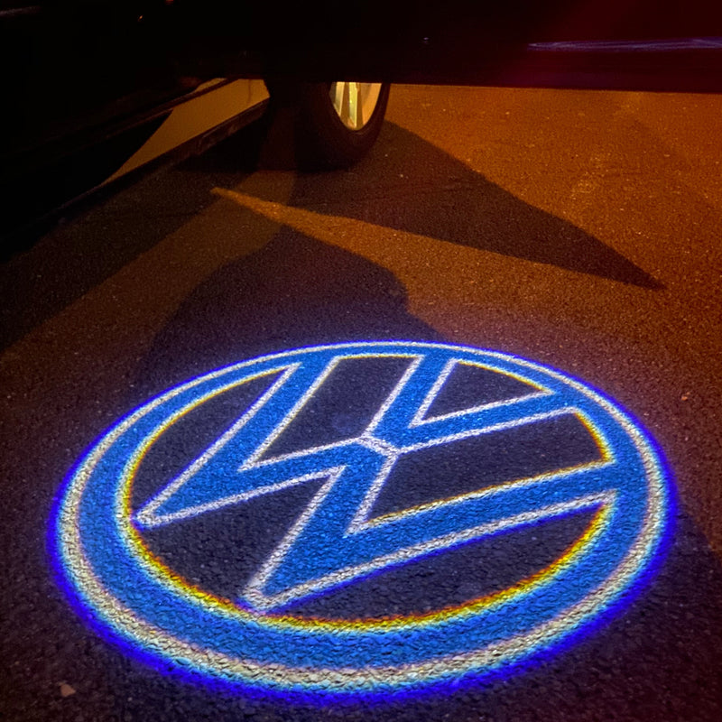 Volkswagen Luces de puerta Logo Nr. 157 (cantidad 1 = 2 películas de logotipo / 2 luces de puerta)