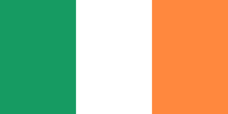 Republik Irland Nationalflagge Logo (Menge 1 = 1 Sätze / 2 Logo Film / Kann von Lichtern andere Logos ersetzen)