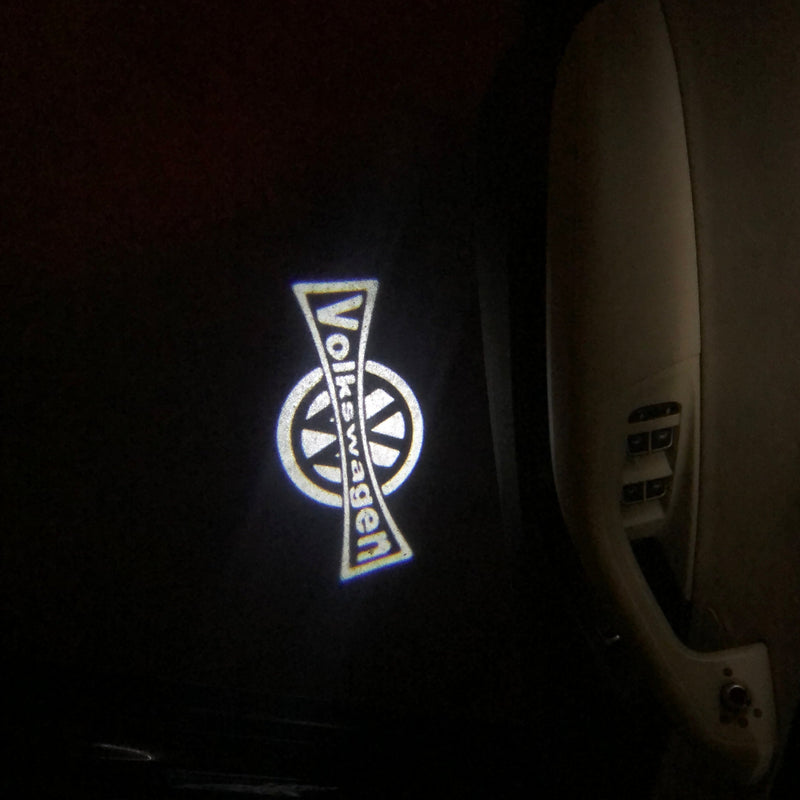 Volkswagen Luces de puerta Logo Nr. 11 (cantidad 1 = 2 películas con logotipo / 2 luces de puerta）
