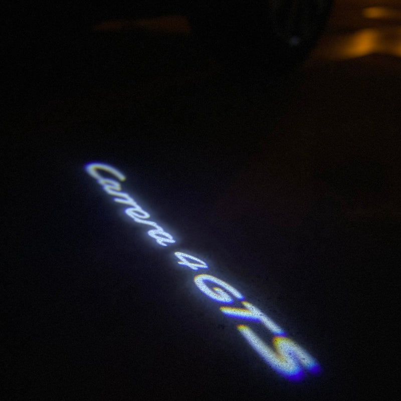 PORSCHE Carrera  LOGO PROJECTOT LIGHTS Nr.8085 (quantity  1 =  2 Logo Film /  2 door lights)