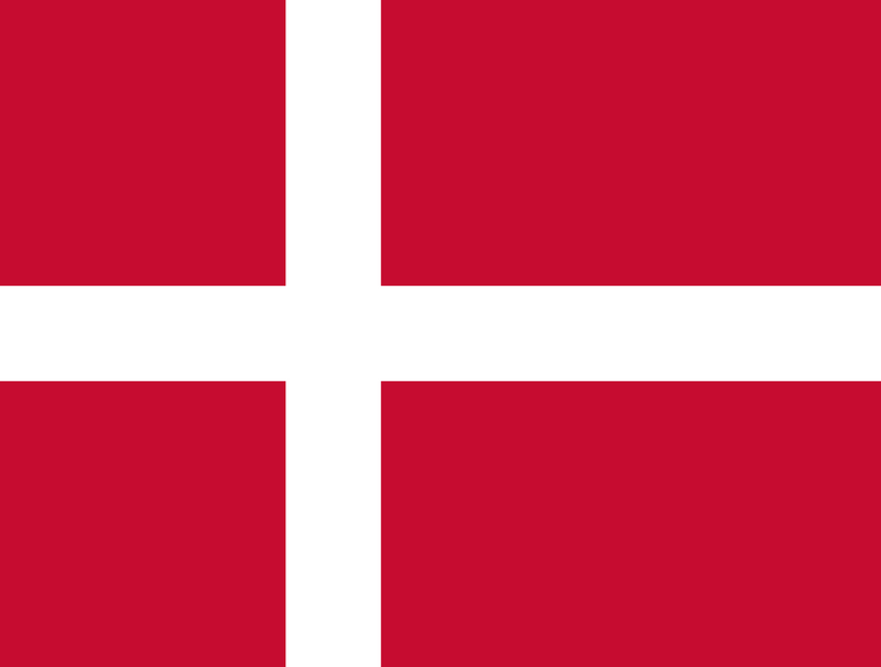 Dänemark Danmark National Flag Logo (Anzahl 1 = 1 Sätze / 2 Logo Film / Kann Lichter anderer Logos ersetzen)