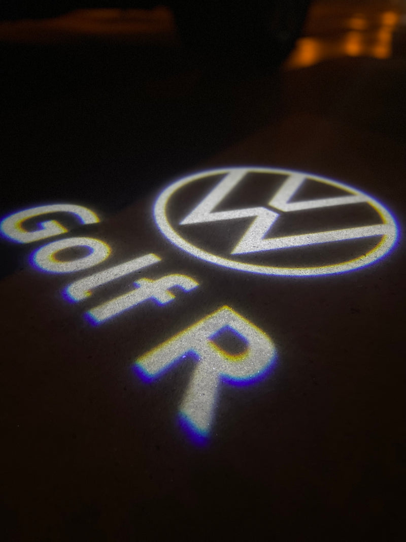 Volkswagen Door lights E GOLF Logo  Nr. 1IJ2K9 (quantity 1 = 2 Logo Films /2 door lights）