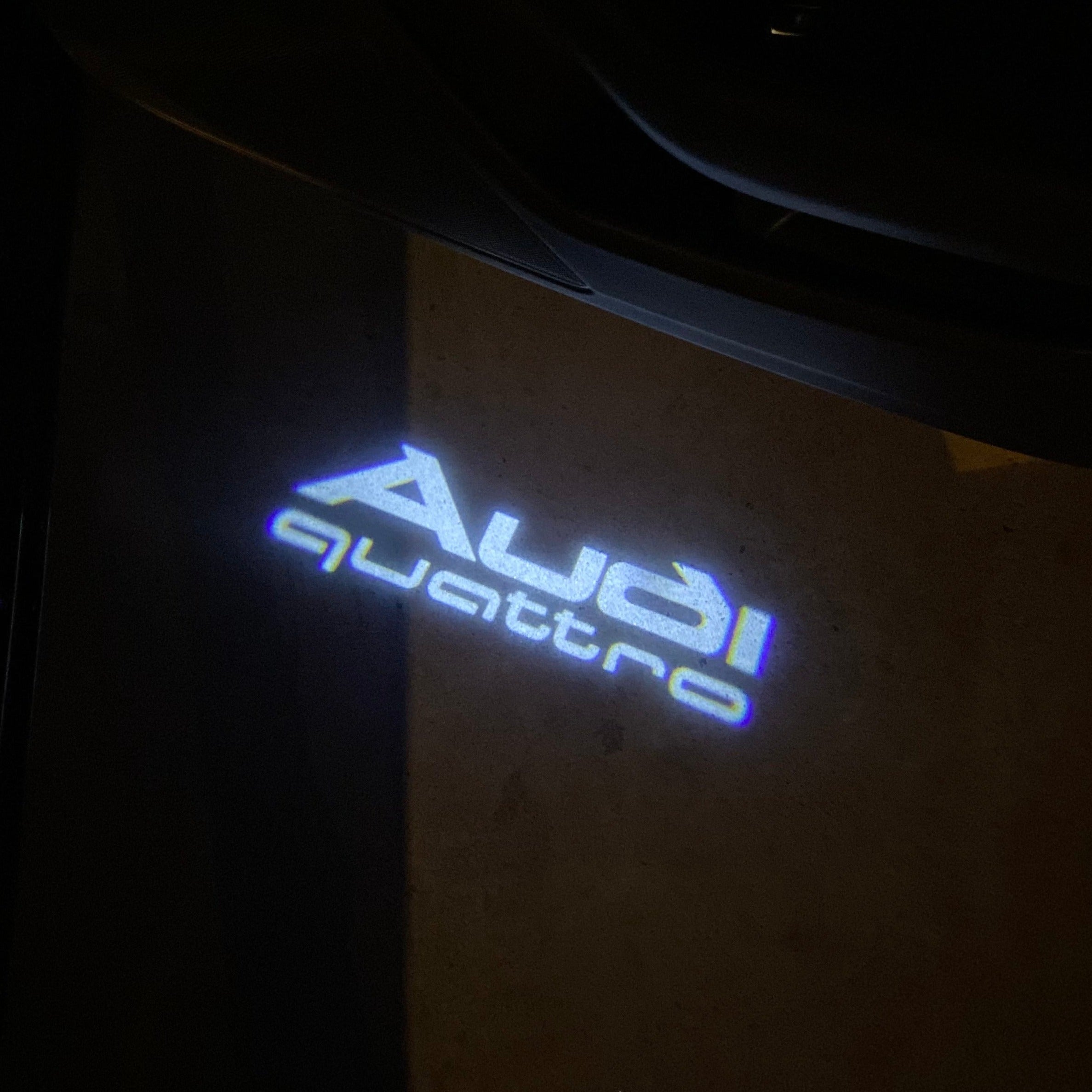 AUDI LOGO PROJECTOT LIGHTS Nr.19 (quantità 1 = 2 Logo Films /2 luci porta)
