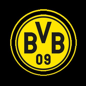 BVB لكرة القدم نادي شعار Nr.234 (كمية 1 = 2 شعار الأفلام / 2 أضواء الباب)