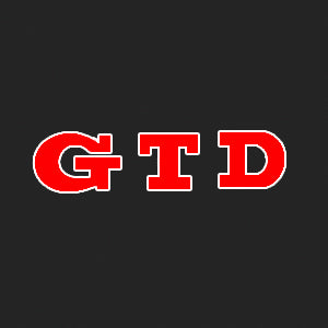 Volkswagen Türleuchten GTD Logo Nr. 45 (Anzahl 1 = 2 Logo Folien /2 Türleuchten)