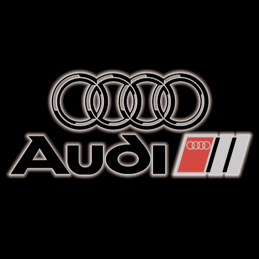 AUDI LOGO PROJECTOT LIGHTS Nr.19 (Menge 1 = 2 Logo Folien /2 Türleuchten)