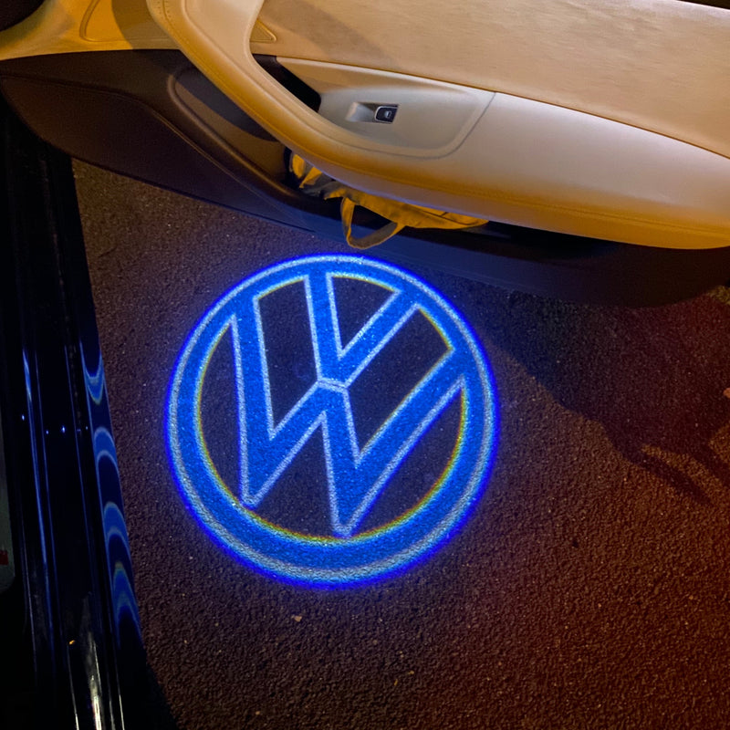 Volkswagen Door lights Original Logo  Nr. 157 ( quantity 1 = 2 logo film / 2 door lights)