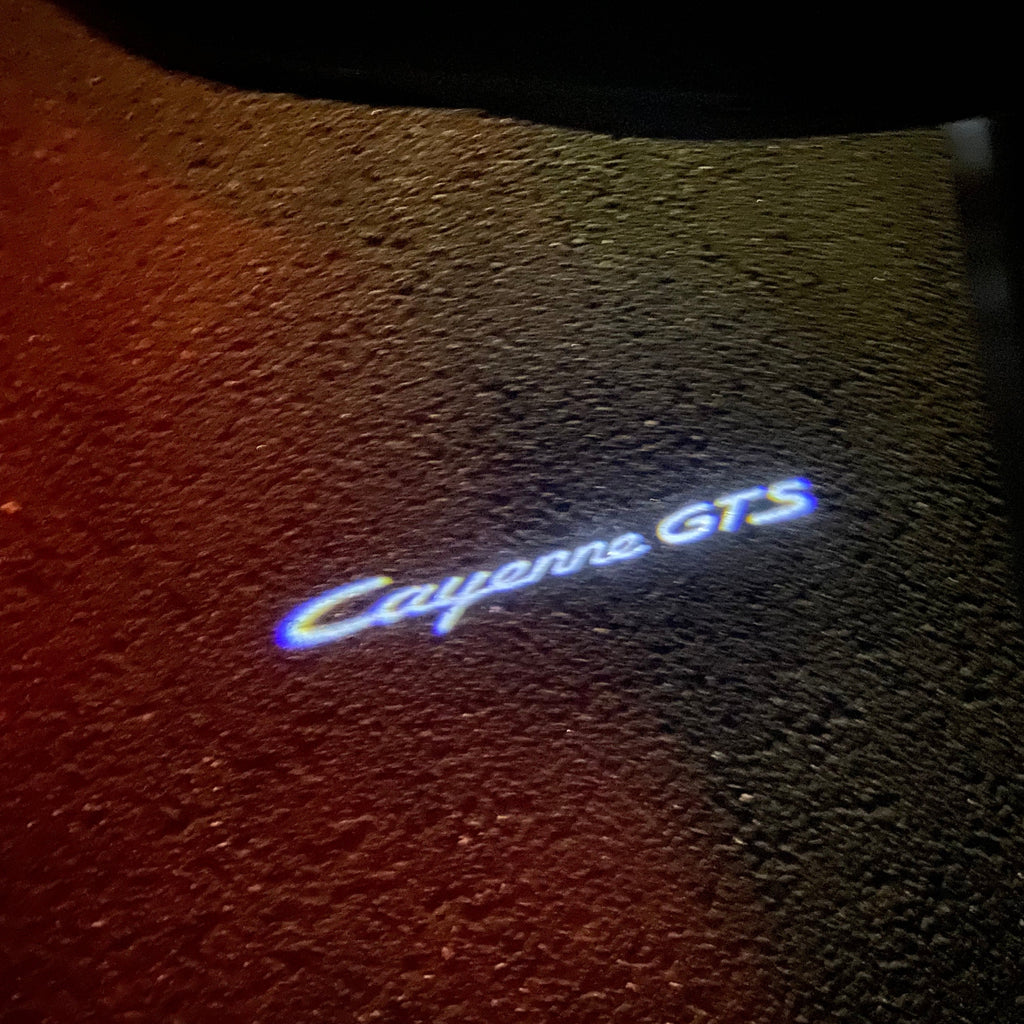 LUCI PROIETTORI LOGO PORSCHE Nr.61 (quantità 1 = 2 Logo Film / 2 luci porte)