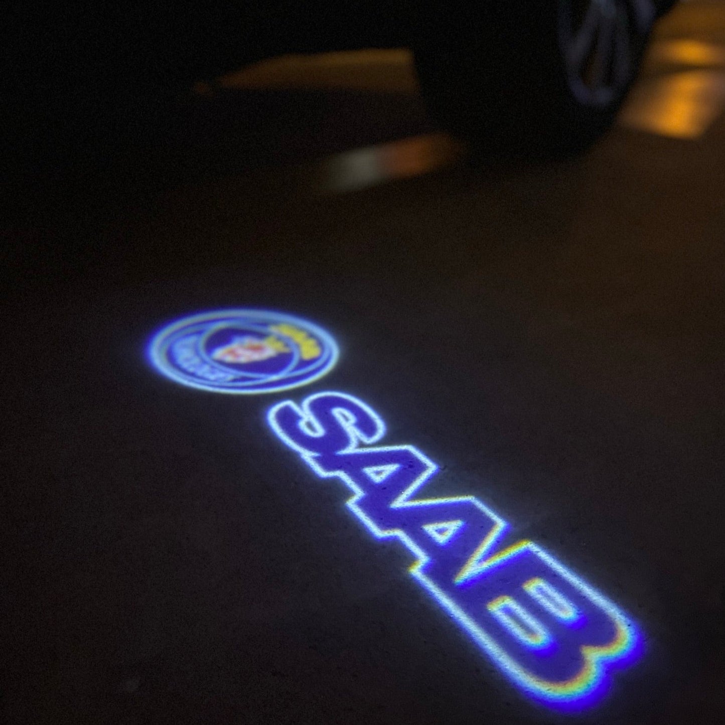 SAAB  Original LOGO PROJECROTR LIGHTS Nr.2515 (quantity 1 = 1 sets/2 door lights)