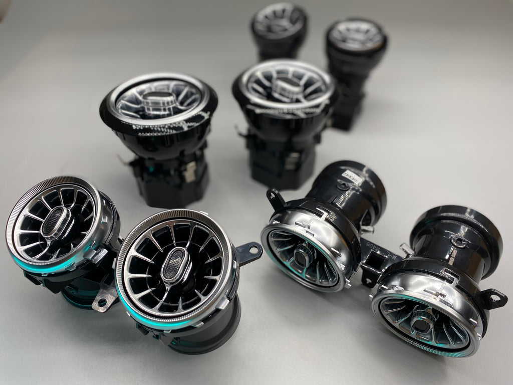 Luz ambiental de 64 colores Luz de control central Salida de turbina ligera para Mercedes-Benz