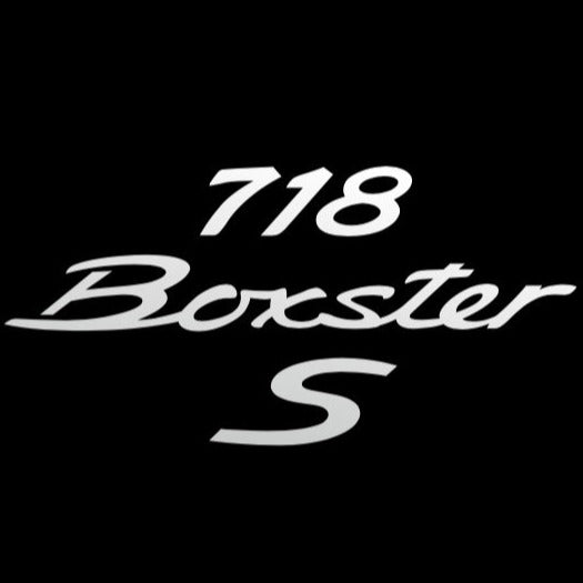 PORSCHE Boxster S LOGO PROJECTOT LIGHTS Nr.17 (الكمية 1 = 2 شعار فيلم / 2 أضواء باب)