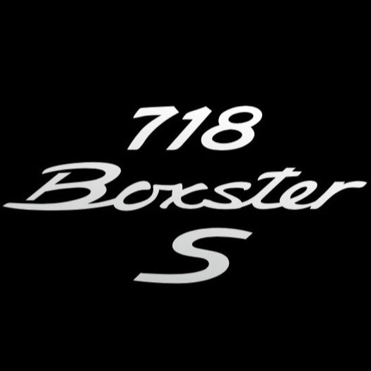 PORSCHE Boxster S LOGO PROJECTOT LIGHTS Nr.17 (Menge 1 = 2 Logo Film / 2 Türlichter)