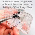 Rzeczpospolita Polska National Flag  logo door lights (quantity 1 = 1 sets / 2 logo film /  Can replace of lights  other logos )