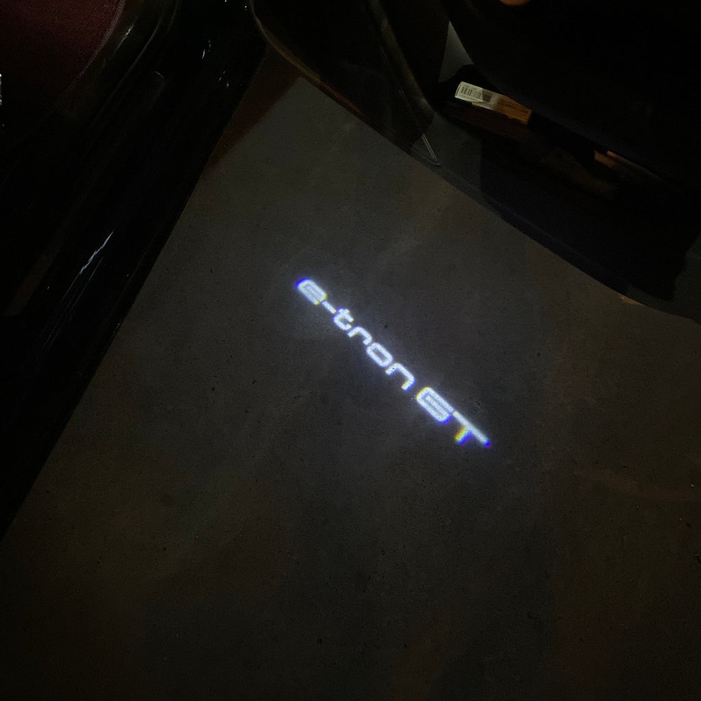 AUDI LOGO PROJECTOT LIGHTS Nr.19 (Menge 1 = 2 Logo Folien /2 Türleuchten)