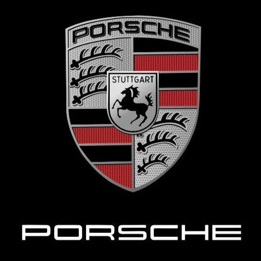 PORSCHE LOGO PROJECTOT LIGHTS Nr.36 (cantidad 1 = 2 logo película / 2 luces de puerta)