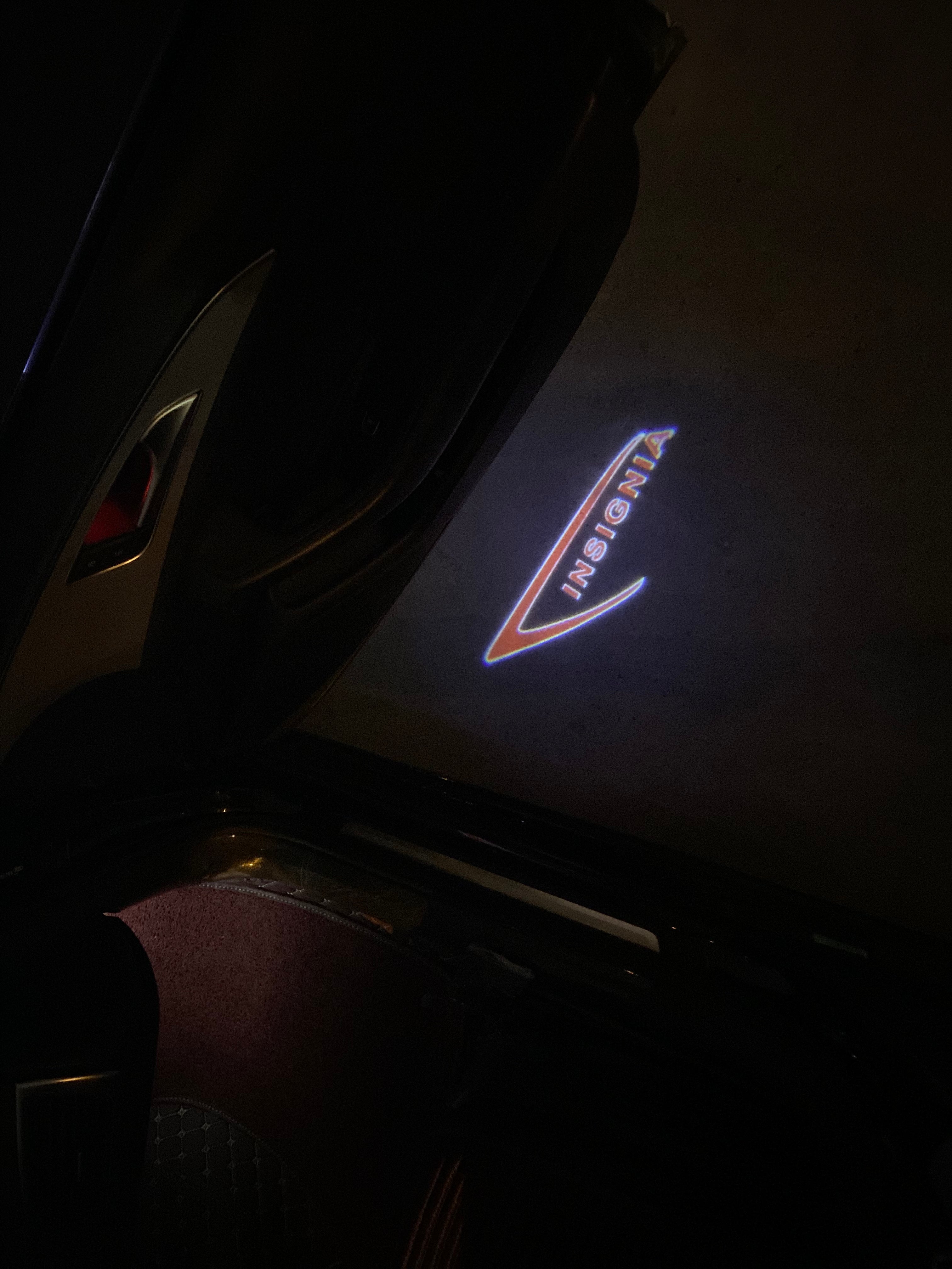 أوبل INSignia LOGO PROJECROTR أضواء Nr.01 (كمية 1 = 1 مجموعات / 2 أضواء الباب)