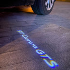 PORSCHE LOGO PROJECTOT LIGHTS Nr.80 (cantidad 1 = 2 logo película / 2 luces de puerta)