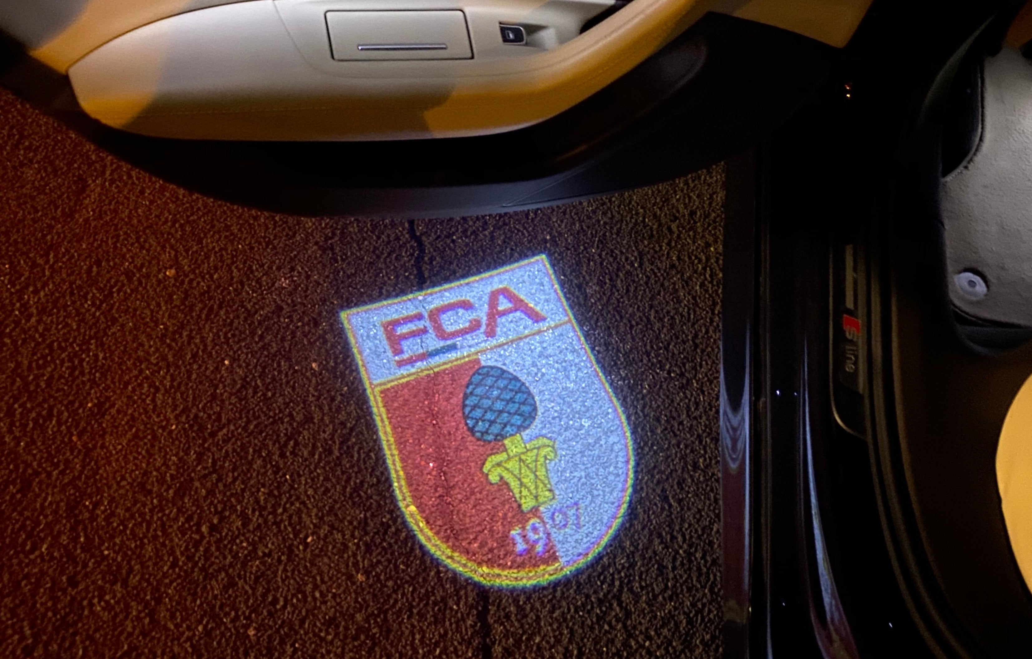 Fußball CLUB Logo Nr.258 (Menge 1 = 2 Logofilme /2 Türleuchten)