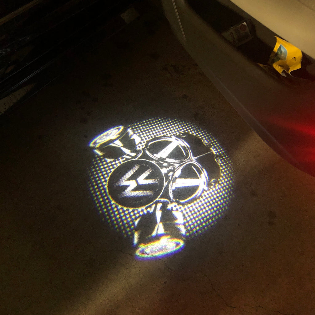 Volkswagen GAS MASK Lampes de porte Nr. 11 (quantité 1 = 2 Logo Films /2 feux de porte)
