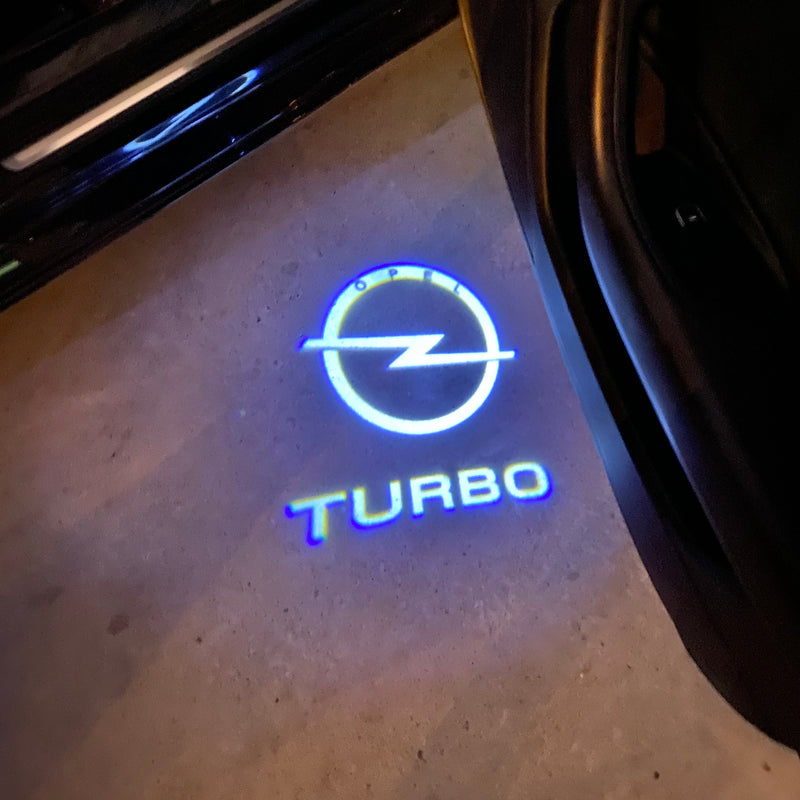 Opel Insignia TURBO LOGO PROJECROTR LIGHTS Nr.1432 (quantity 1 = 1 sets/2 door lights)