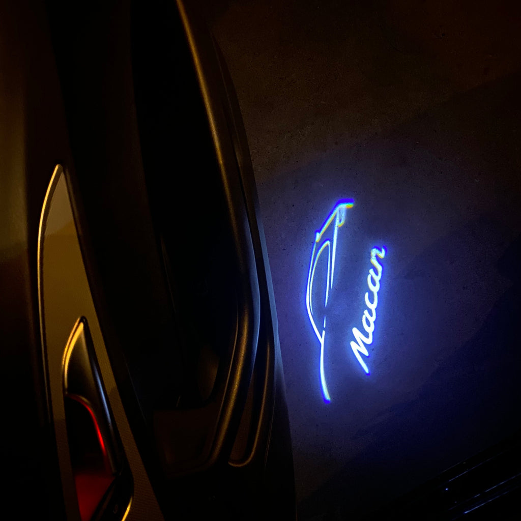 PORSCHE LOGO PROJECTOT LIGHTS Nr.88 (quantità 1 = 2 Logo Film / 2 luci porta)