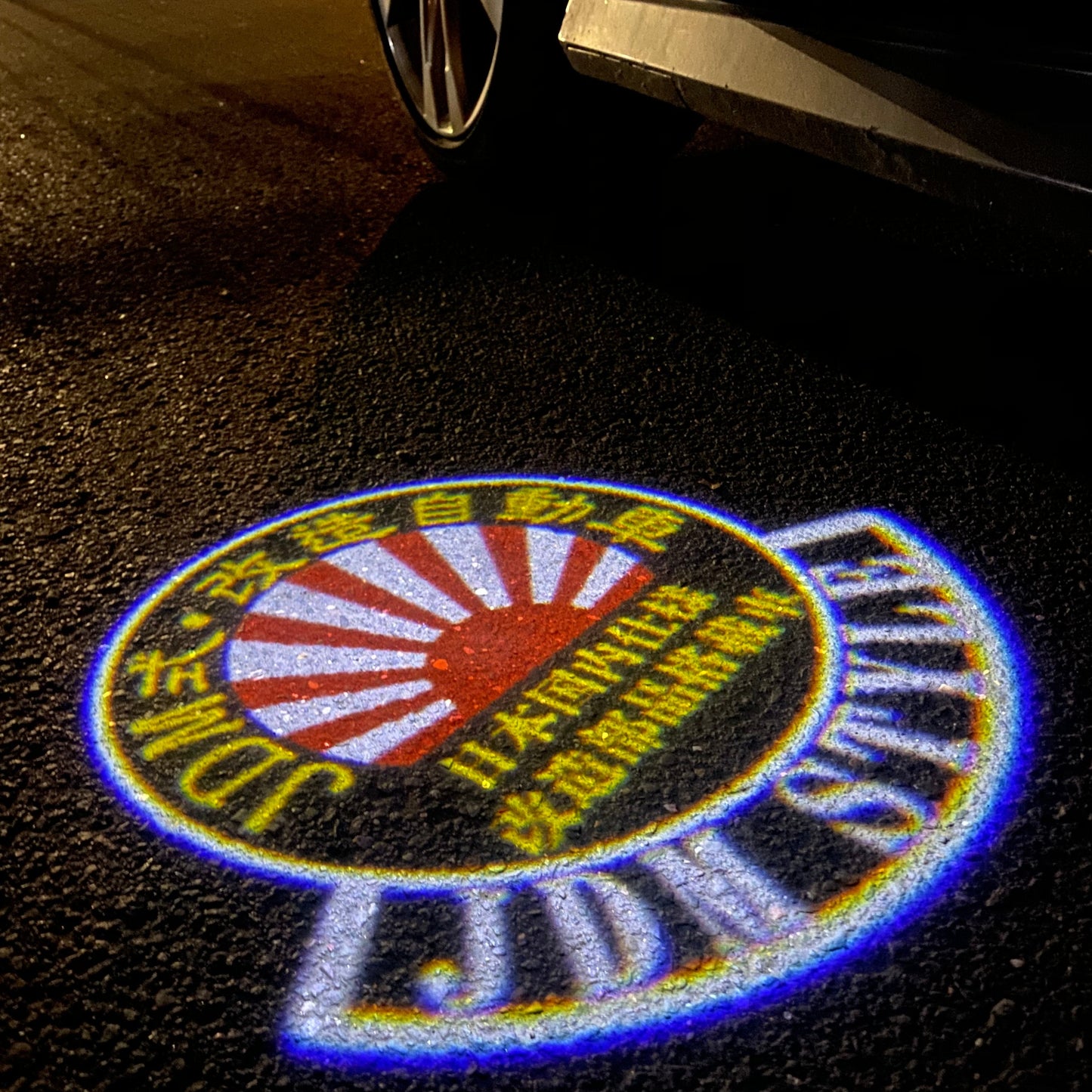 JDM LOGO PROJECTOT LIGHTS Nr.03 (الكمية 1 = 1 مجموعات/2 أضواء الباب)