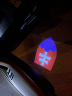 Slovakia Slovenská republika  National Flag  logo door lights (quantity 1 = 1 sets / 2 logo film /  Can replace of lights  other logos )