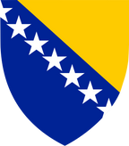 Bosnie-Herzégovine /Bosna i Hercegovina/Босна и Хершеговина Logo national du drapeau (quantité 1 = 1 ensembles / 2 film logo / Peut remplacer des lumières d’autres logos )