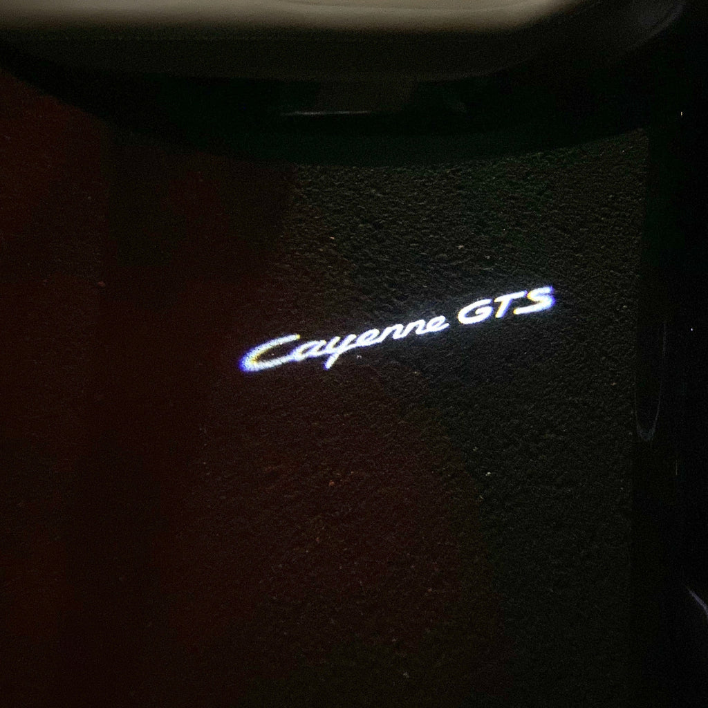 LUCI PROIETTORI LOGO PORSCHE Nr.61 (quantità 1 = 2 Logo Film / 2 luci porte)