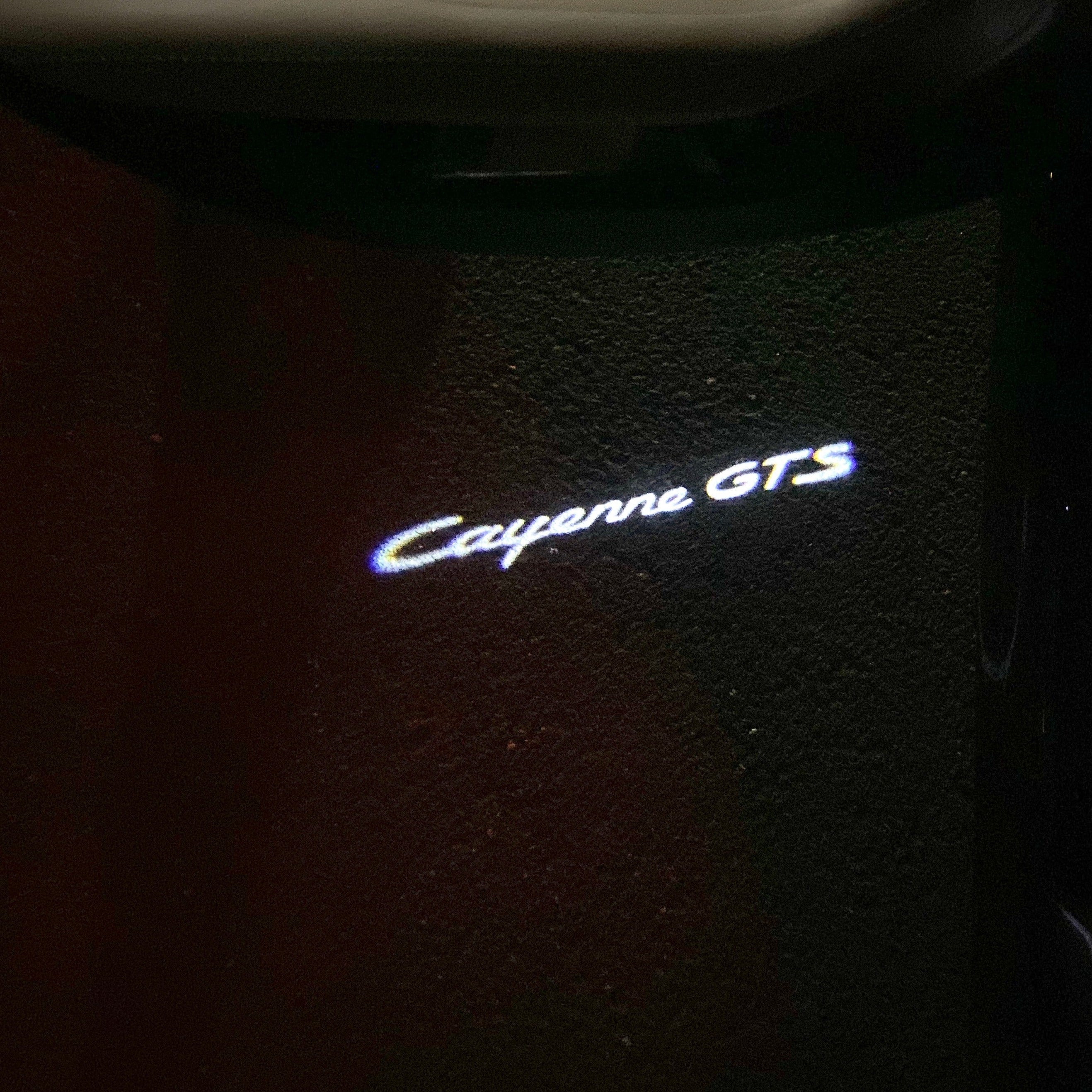 PORSCHE LOGO PROJECTOT LIGHTS Nr.61 (cantidad 1 = 2 logo película / 2 luces de puerta)