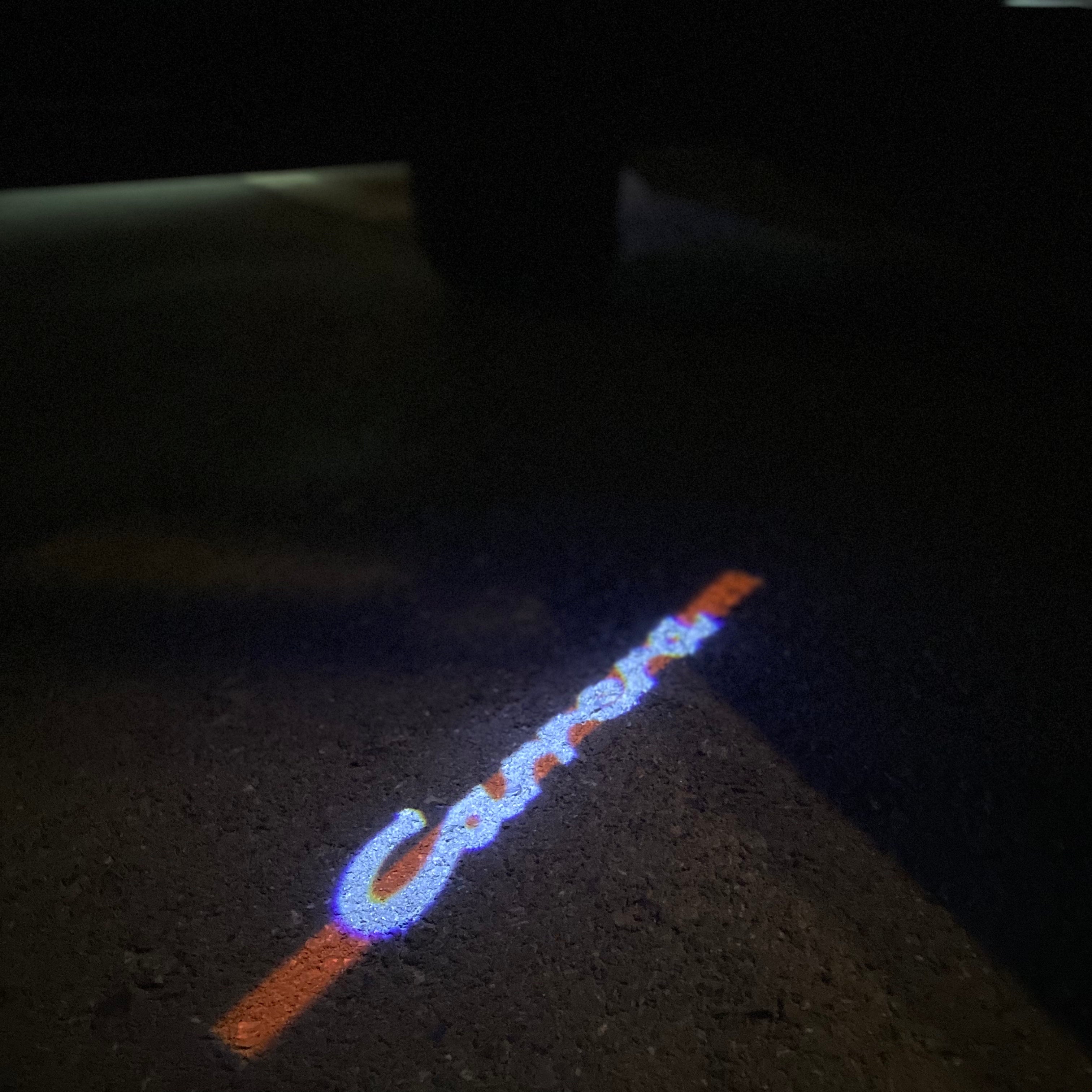 PORSCHE LOGO PROJECTOT LIGHTS Nr.80 (quantità 1 = 2 Logo Film / 2 luci porta)