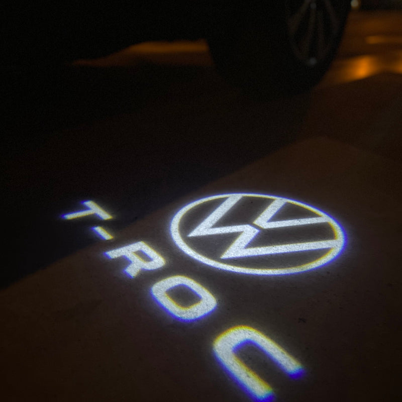 Volkswagen Door lights T-ROC Logo  Nr. 129 (quantity 1 = 2 Logo Films /2 door lights）