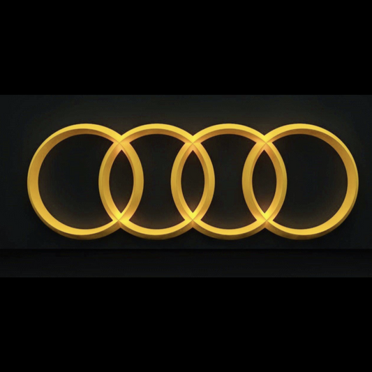 Audi ring sign projection Light no.144 (qty.1 = 2 logo film / 2 Door Lights)