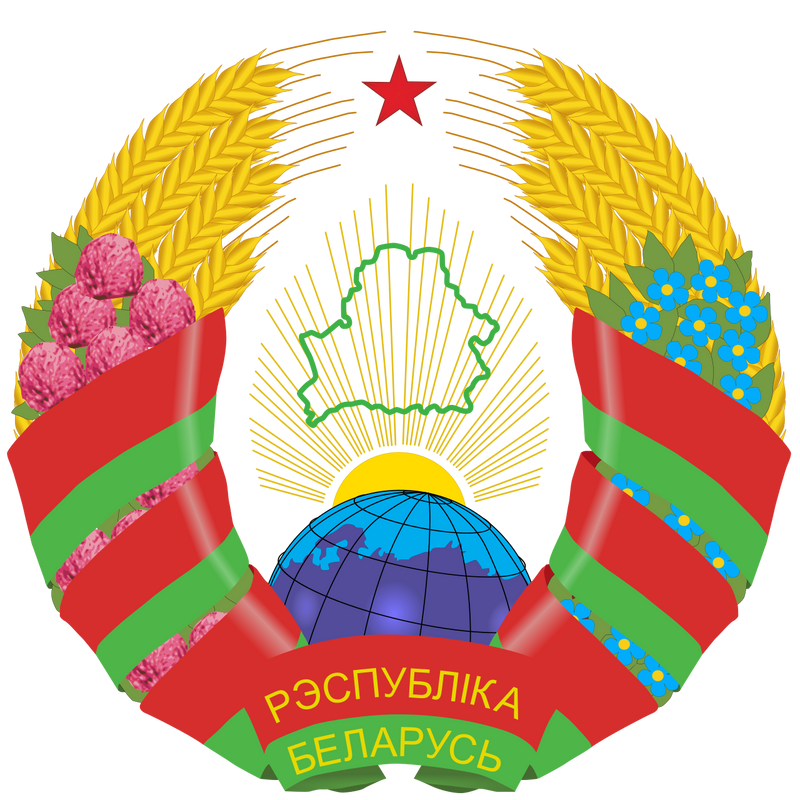 Weißrussland Беларусь Logo der Nationalflagge (Anzahl 1 = 1 Sätze / 2 Logo-Film / Kann Lichter anderer Logos ersetzen)