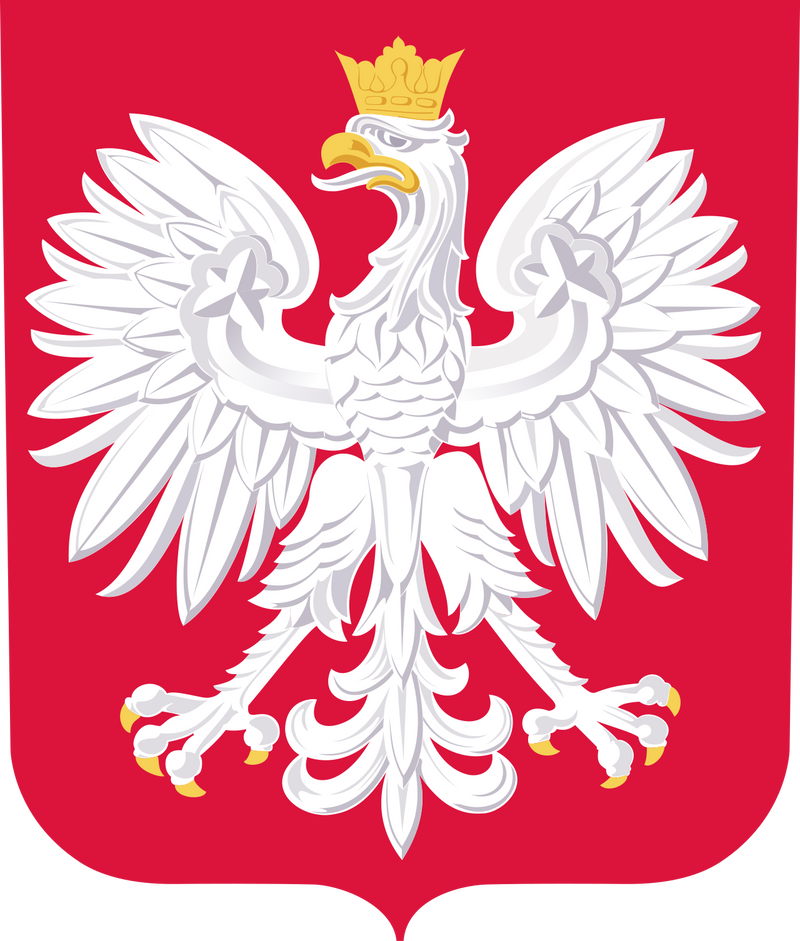 Rzeczpospolita Polska National Flag  logo door lights (quantity 1 = 1 sets / 2 logo film /  Can replace of lights  other logos )