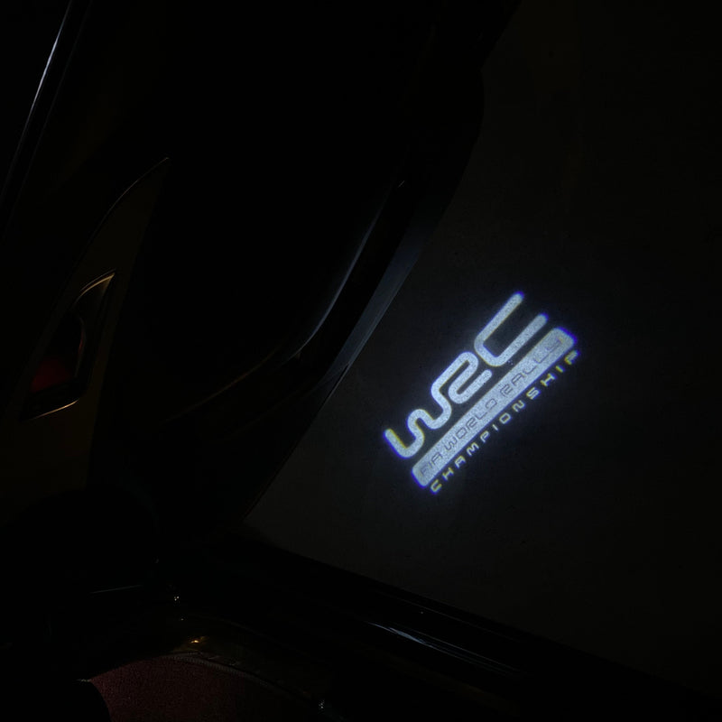 WRC Logo door lights Nr.19U2 (quantity 1 = 2 Logo Films /2 door lights）Automobile Racing & Culture