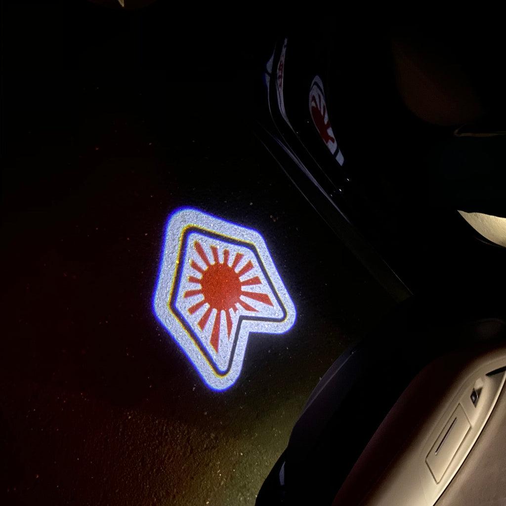 JDM LOGO PROJECTOT LIGHTS Nr.28 (quantity 1 = 1 sets/2 door lights)
