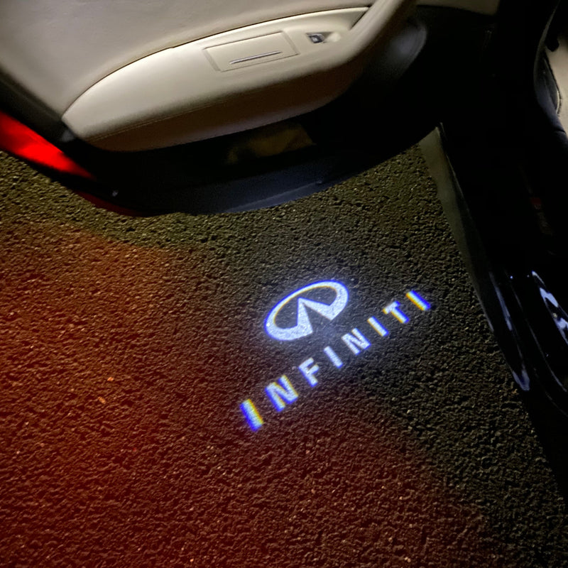 أضواء جهاز عرض شعار إنفينيتي رقم 01 (الكمية 1 = 1 مجموعة / 2 أضواء باب)