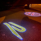 Volkswagen luci porta R Logo Nr. 154 (quantità 1 = 2 pellicola logo / 2 luci porta)