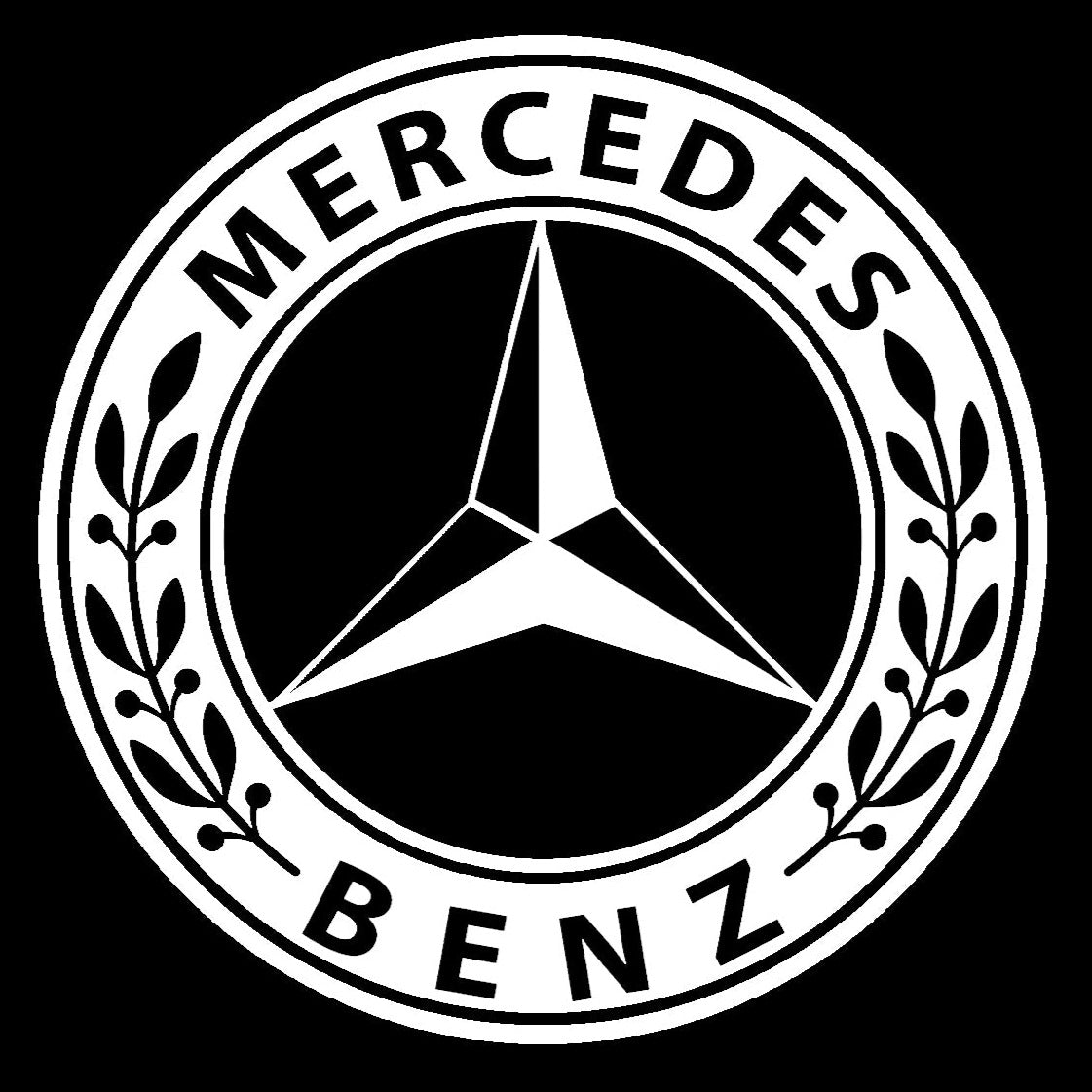 MERCEDES BENZ LOGO PROJECTOT LIGHTS Nr.04 (cantidad 1 = 1 juego/2 luces de puerta)