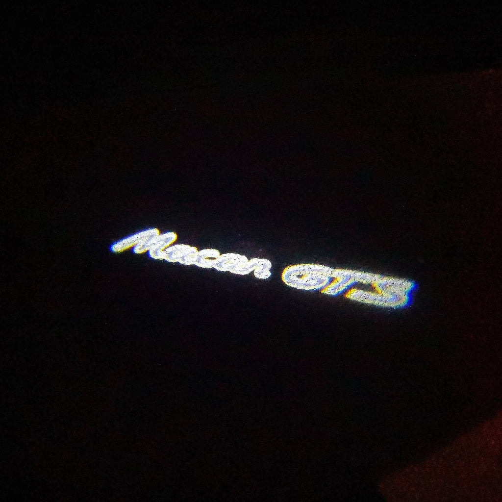 PORSCHE LOGO PROJECTOT LIGHTS Nr.88 (cantidad 1 = 2 logo película / 2 luces de puerta)