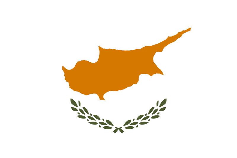 Cyprus Κυπριακή Δημοκρατία   National Flag  logo door lights  (quantity 1 = 1 sets / 2 logo film /  Can replace of lights  other logos )