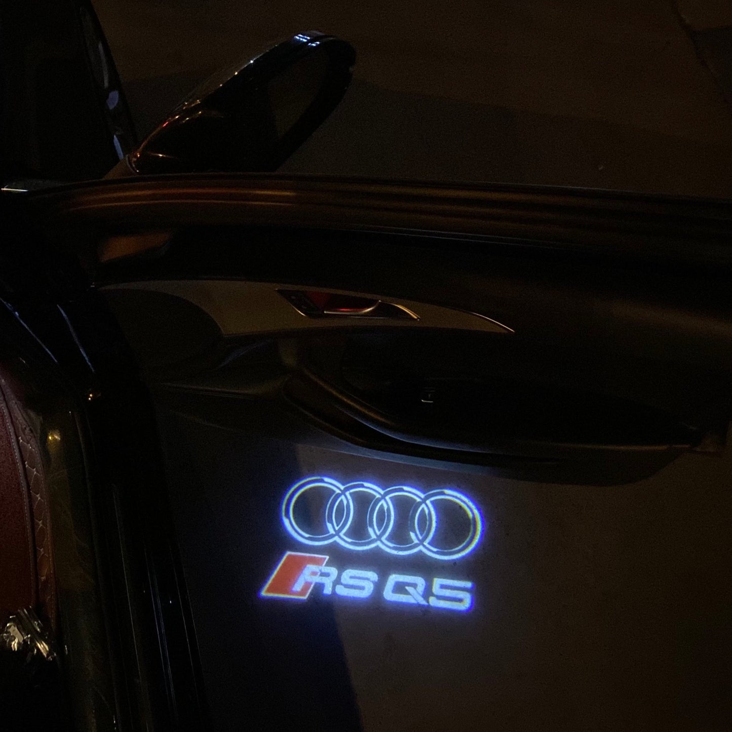 AUDI LOGO PROJECTOT LIGHTS Nr.19 (quantité 1 = 2 Logo Films /2 feux de porte)