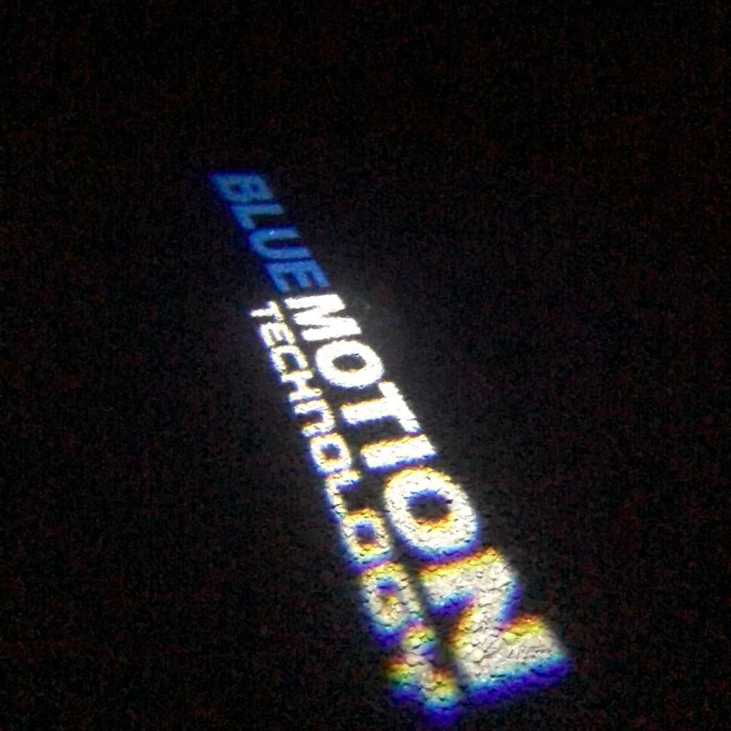 Feux de porte Volkswagen BLUE MOTION Logo Nr. 26 (quantité 1 = 2 films de logo / 2 lumières de porte）