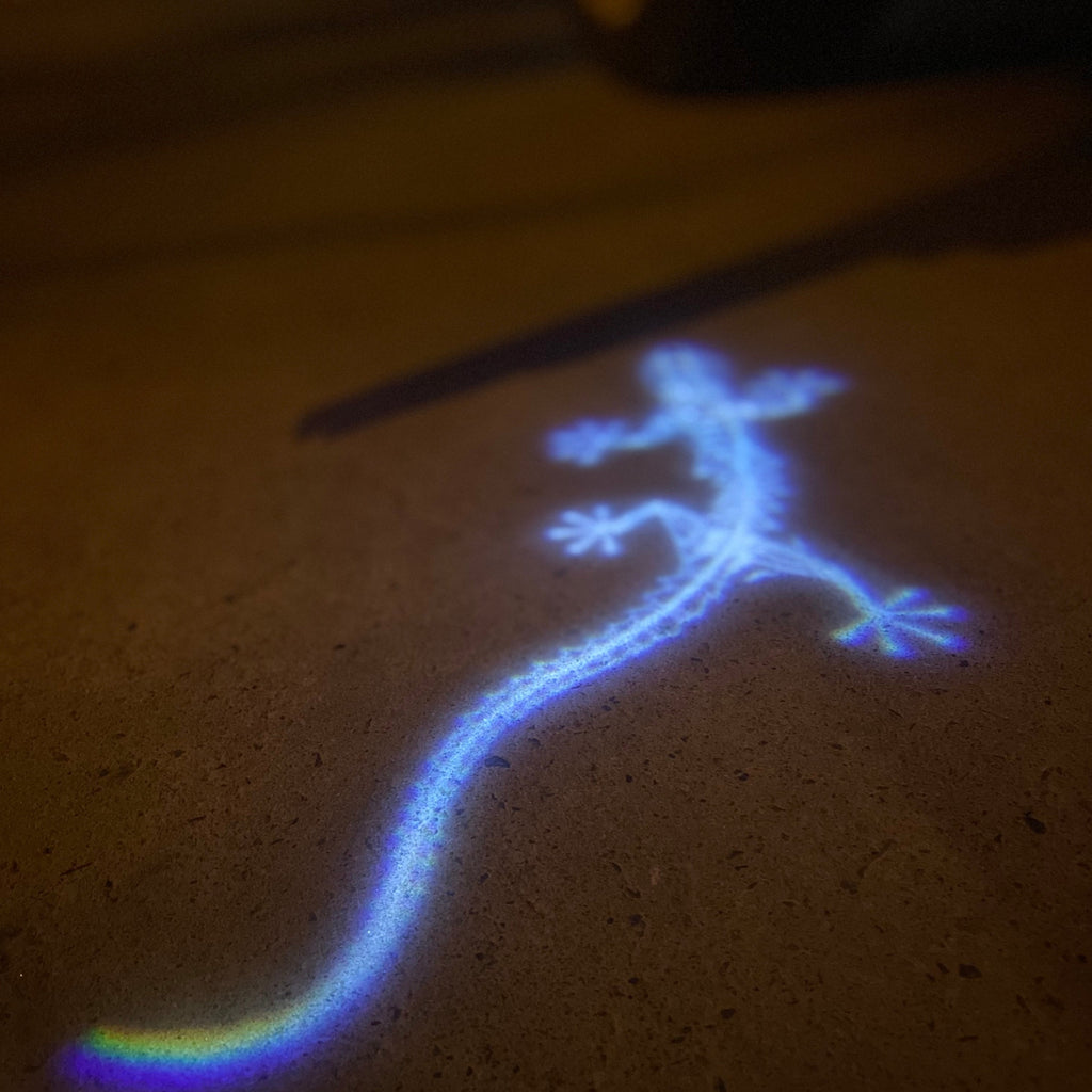 AUDI QUATTRO GECKO  LOGO PROJECTOT LIGHTS Nr.64T  (quantity 1 = 2 Logo Films /2 door lights）