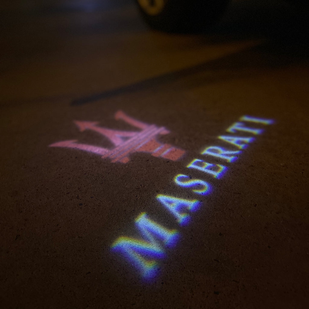 Maserati Sign Item No. 02 lamp (qty. 1 = 1 set / 2 Door Lights)