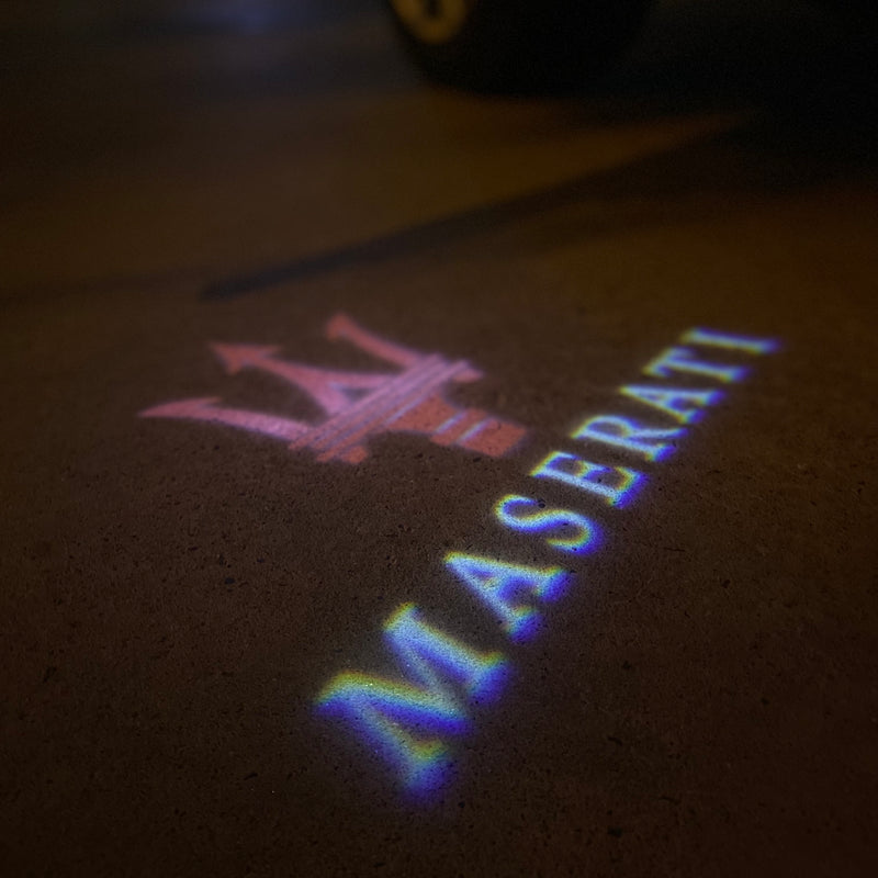 Maserati Original LOGO PROJECROTR LIGHTS Nr.02 (quantity 1 = 1 sets/2 door lights)